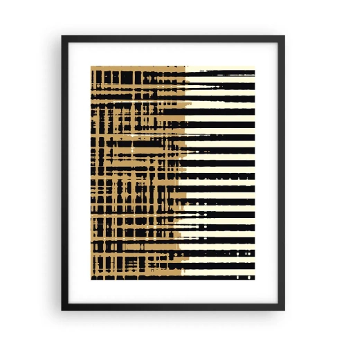 Póster en marco negro - Abstracción arquitectónica - 40x50 cm