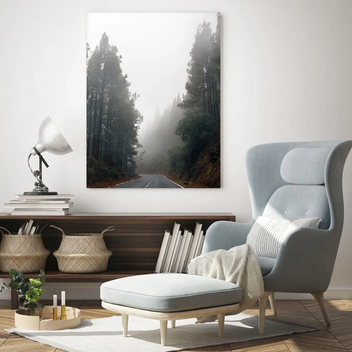 Cuadro sobre vidrio - Impresiones sobre Vidrio - La historia de un bosque mágico - 70x100 cm
