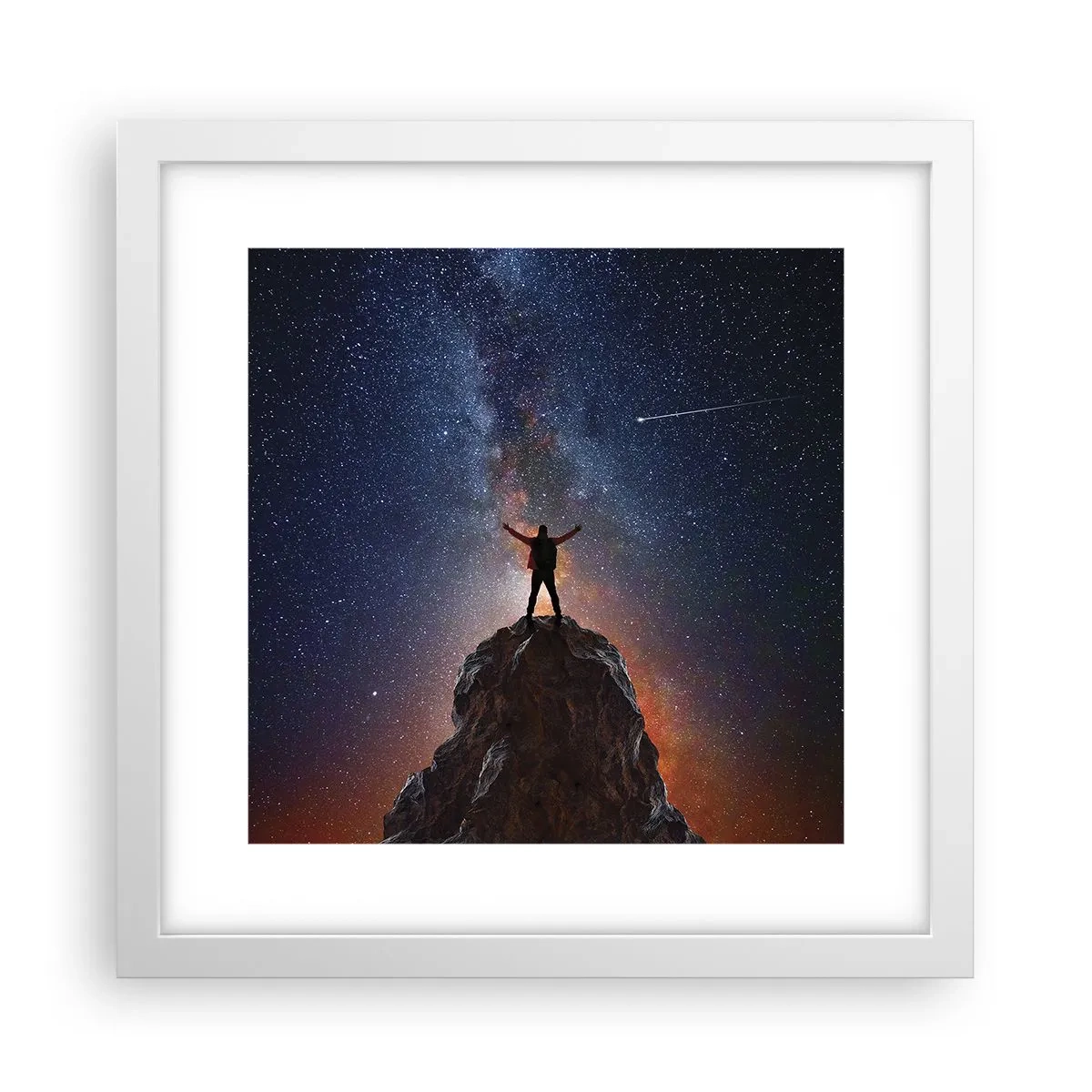 Póster en marco blanco - ¡El poder está conmigo! - 30x30 cm