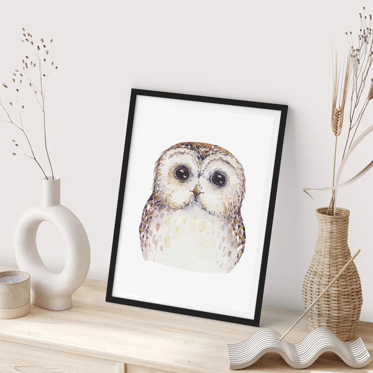 Póster en marco negro - Mírame a los ojos - 30x40 cm