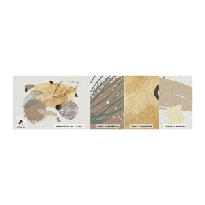 Muestra de fotomural autoadhesivo Deluxe Sticker - Plumología aplicada - Abstracción, Pedazo, Minimalismo - 100x30 cm