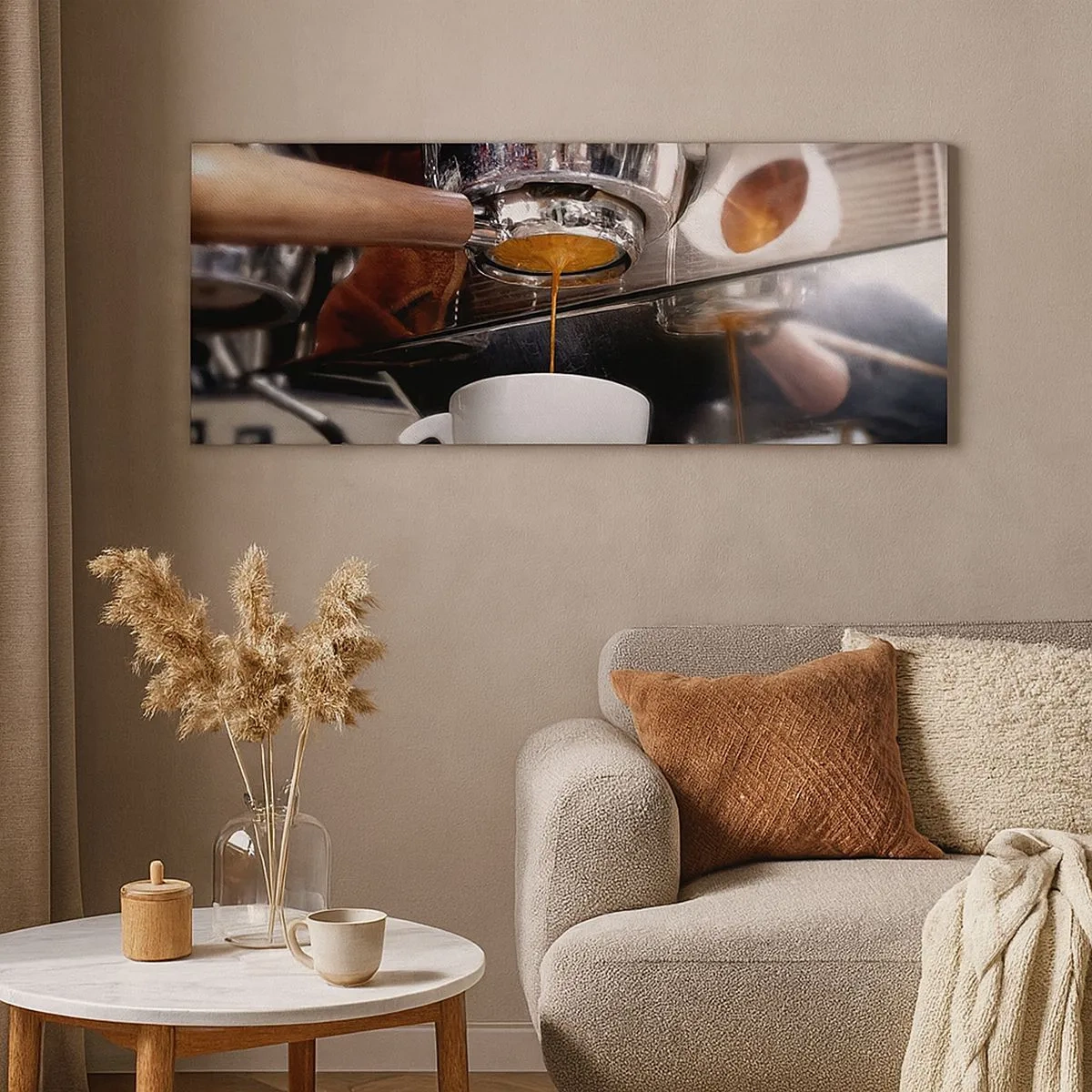 Cuadro sobre lienzo - Impresión de Imagen - El mejor momento del día - 100x40 cm