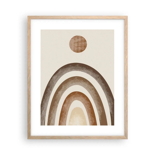 Póster en marco roble claro - En otro mundo - 40x50 cm