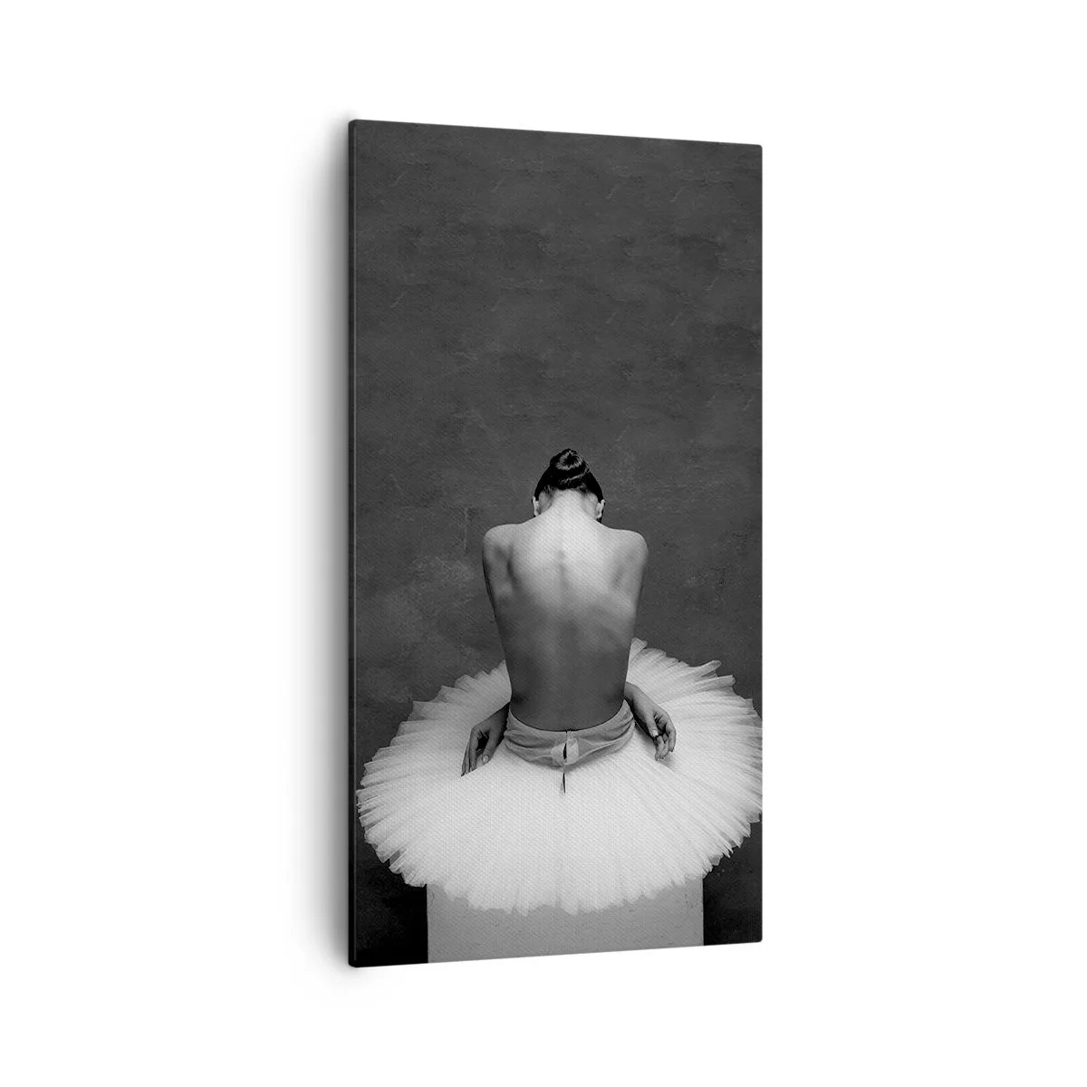 Cuadro sobre lienzo - Impresión de Imagen - Rodeada de pétalos - 55x100 cm