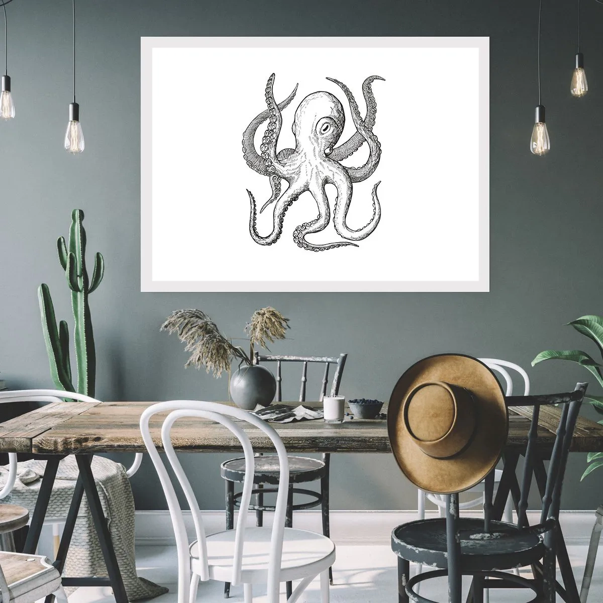 Póster - Bailando con olas - 70x50 cm