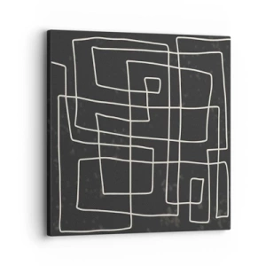 Cuadro sobre lienzo - Impresión de Imagen - No es tan sencillo - 30x30 cm