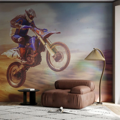 Fotomural personalizado Premium Sand - Vértigo sobre dos ruedas - motocross, Deporte, Motociclista