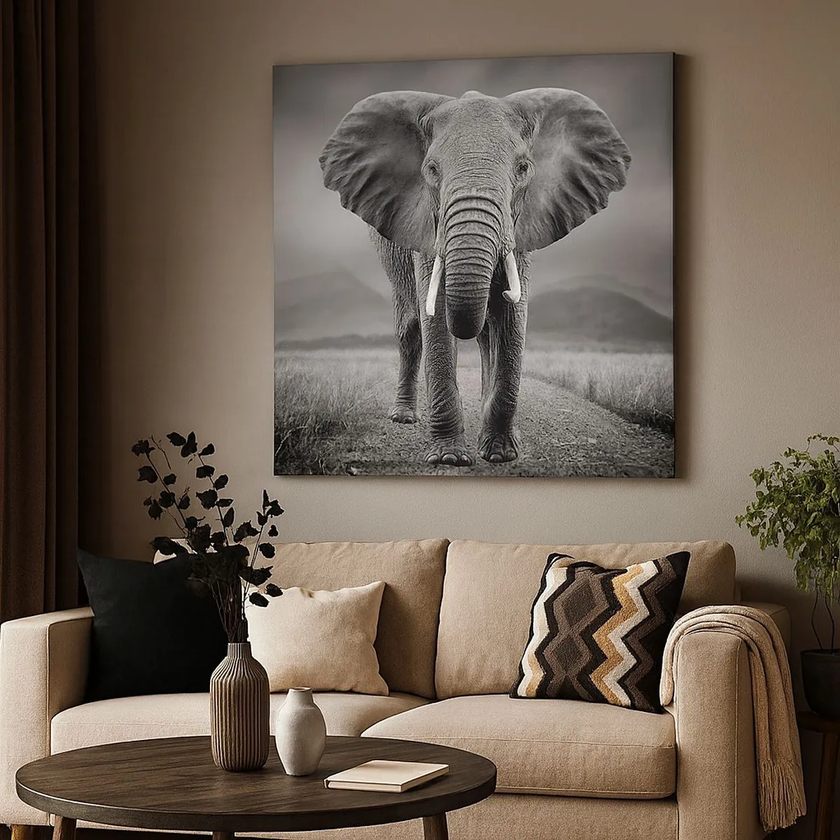 Cuadro sobre lienzo - Impresión de Imagen - El anfitrión da la bienvenida - 30x30 cm