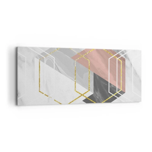 Cuadro sobre lienzo - Impresión de Imagen - Composición en cadena - 100x40 cm