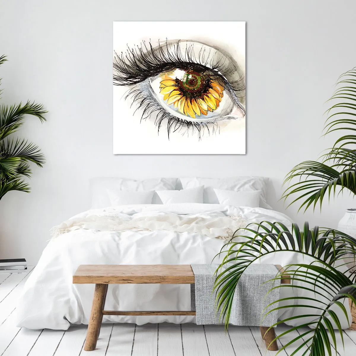 Cuadro sobre lienzo - Impresión de Imagen - Un aspecto tan caluroso como el verano - 50x50 cm