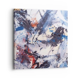 Cuadro sobre lienzo - Impresión de Imagen - Danza loca de la abstracción - 30x30 cm
