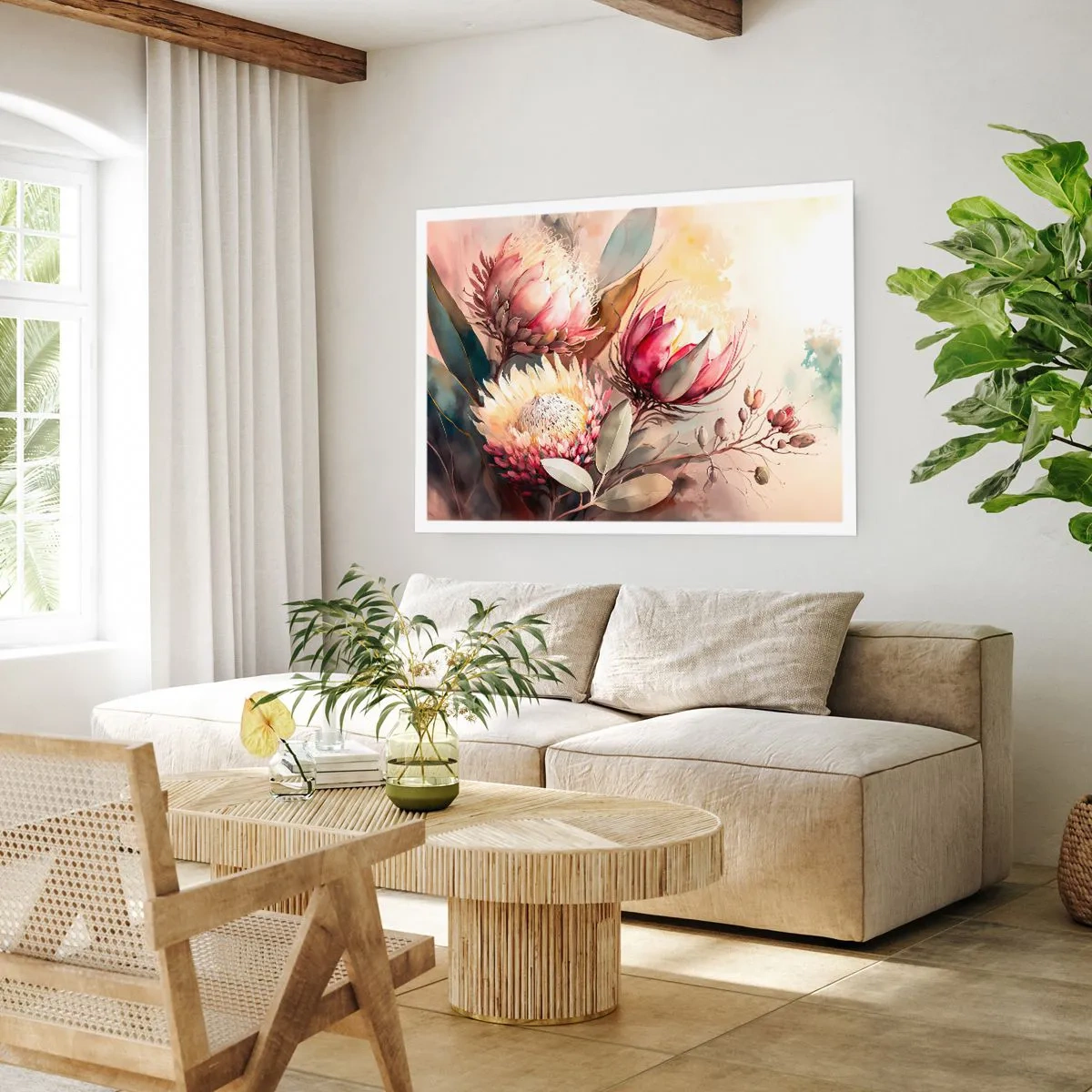 Póster - De perfil y de frente - 70x50 cm