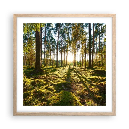 Póster en marco roble claro - ...Más allá de los siete bosques - 50x50 cm