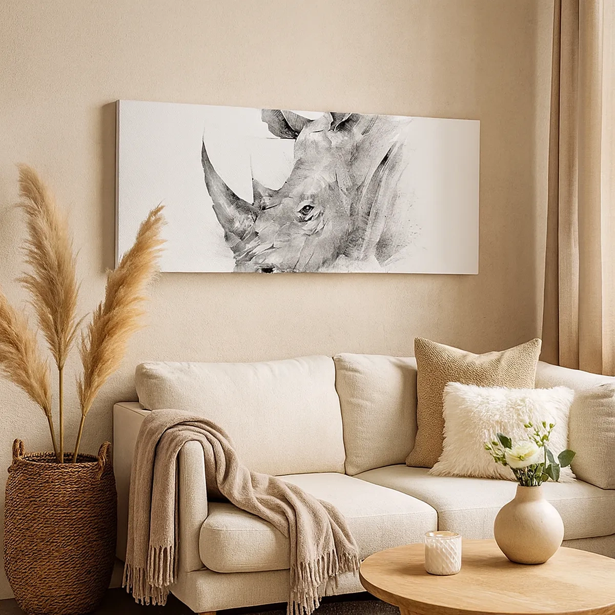 Cuadro sobre lienzo - Impresión de Imagen - Retrato africano - 30x30 cm