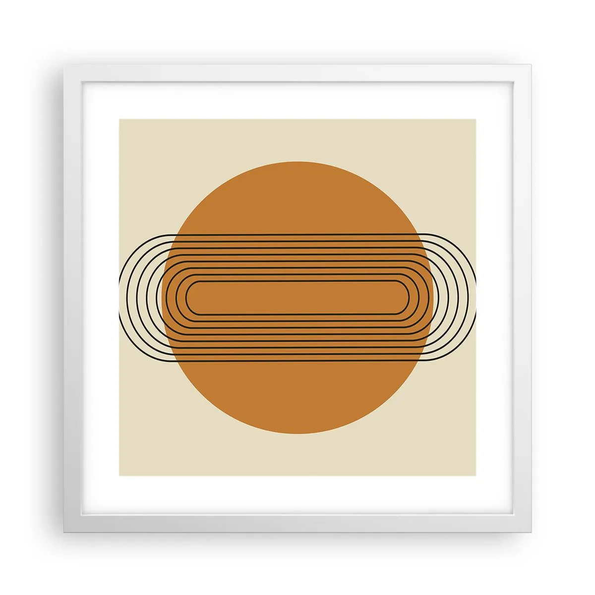 Póster en marco blanco - El plan perfecto - 40x40 cm