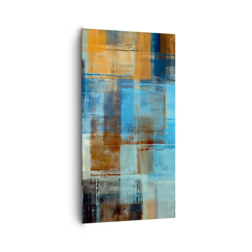 Cuadro sobre lienzo - Impresión de Imagen - A través del velo azul - 65x120 cm