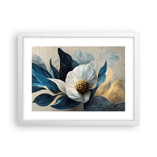 Póster en marco blanco - Con un corazón de oro - 40x30 cm