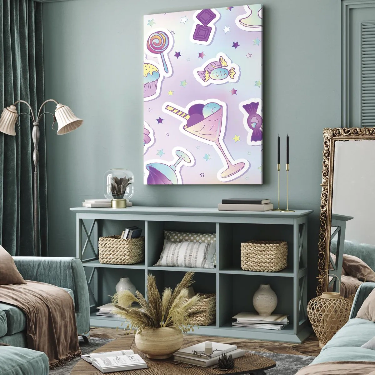 Cuadro sobre lienzo - Impresión de Imagen - Cumplir años todos los días - 55x100 cm