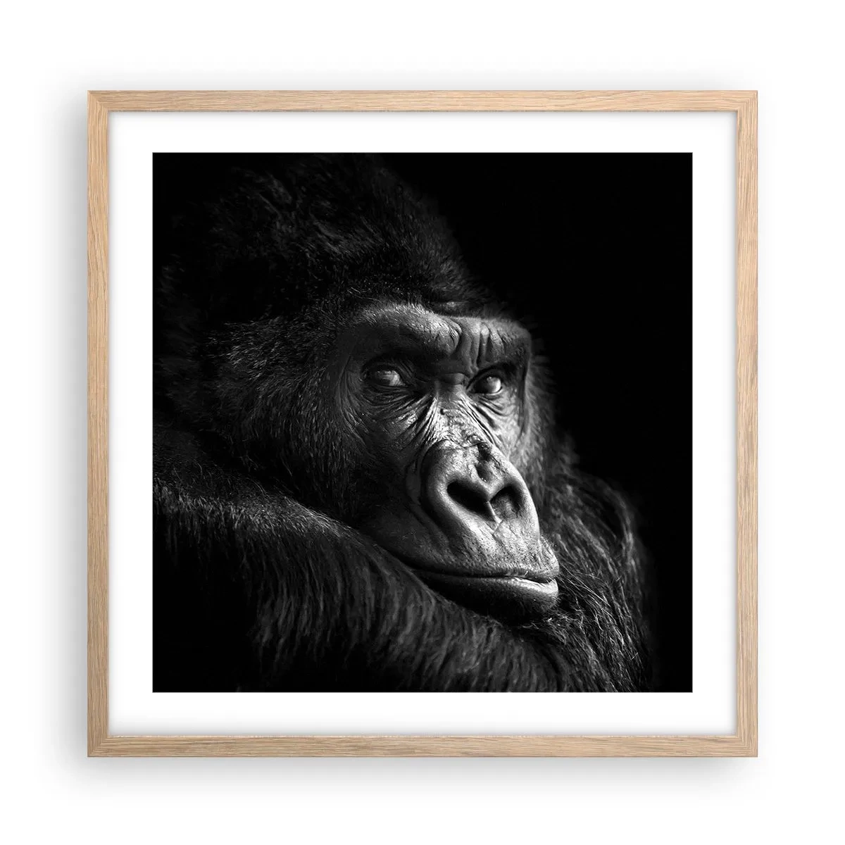 Póster en marco roble claro - ¿Y qué estás mirando? - 50x50 cm