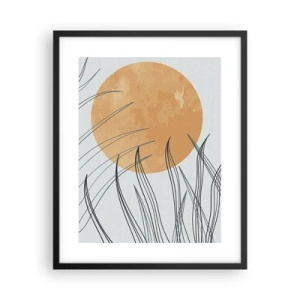 Póster en marco negro - Siempre hacia el sol - 40x50 cm