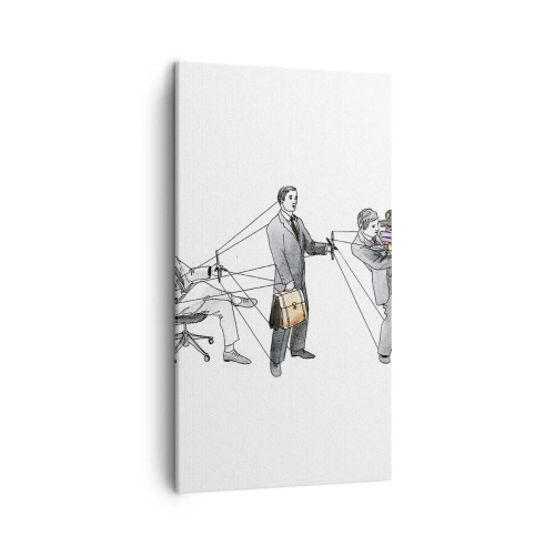 Cuadro sobre lienzo - Impresión de Imagen - Cada cual tiene su señor - 45x80 cm