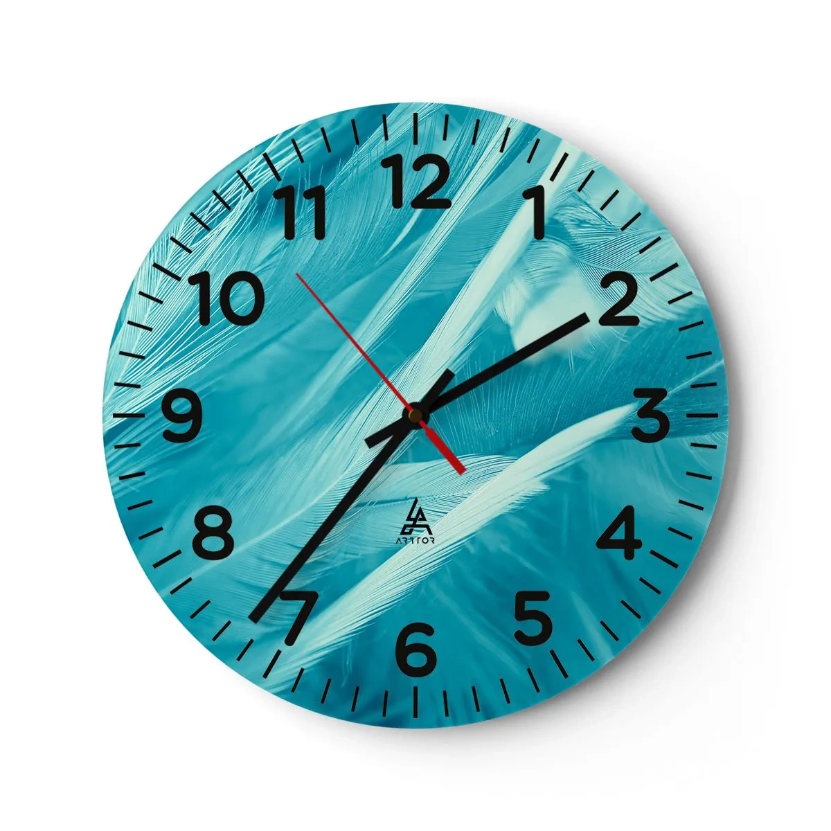 Reloj de pared - Reloj de vidrio - Un manto real - 30x30 cm