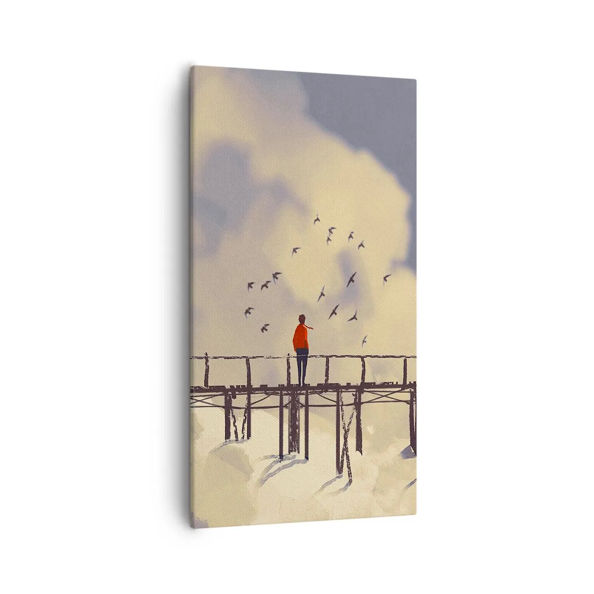 Cuadro sobre lienzo - Impresión de Imagen - Anhelo azul - 55x100 cm