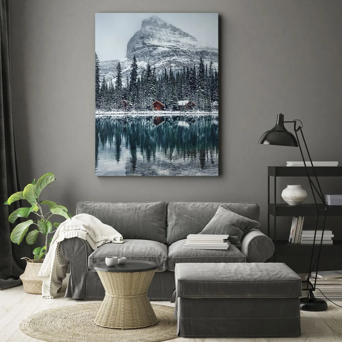Cuadro sobre lienzo - Impresión de Imagen - Retiro canadiense - 55x100 cm