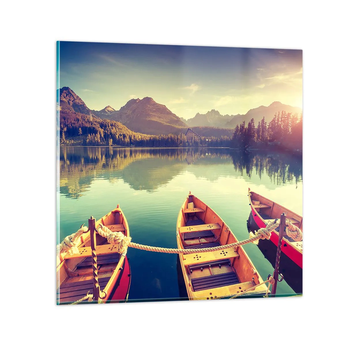 Cuadro sobre vidrio - Impresiones sobre Vidrio - Para vivir según sus leyes - 60x60 cm