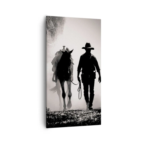 Cuadro sobre lienzo - Impresión de Imagen - La mañana de Texas - 55x100 cm