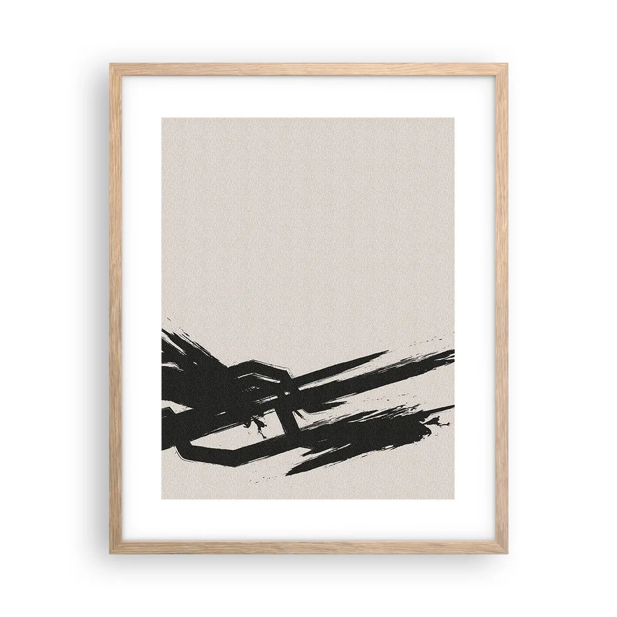 Póster en marco roble claro - Impulso imparable - 40x50 cm