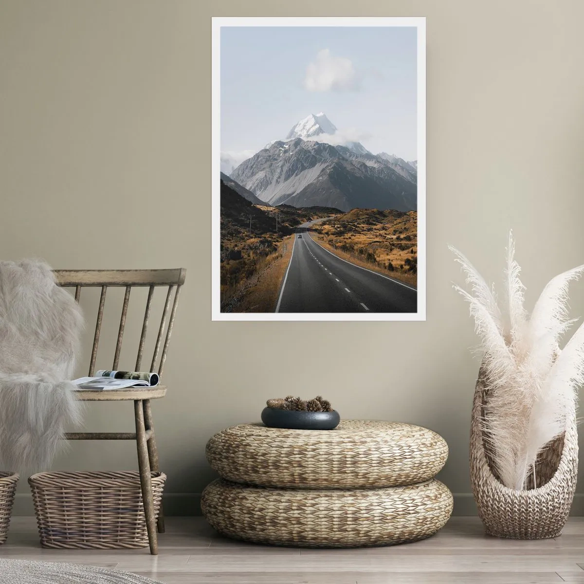 Póster - El camino al corazón de las montañas - 70x100 cm