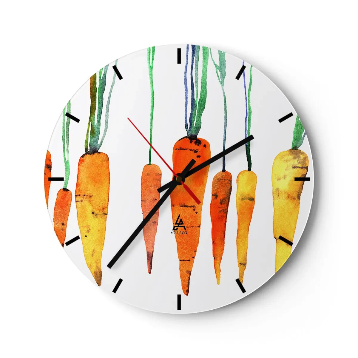 Reloj de pared - Reloj de vidrio - La belleza de lo ordinario - 40x40 cm