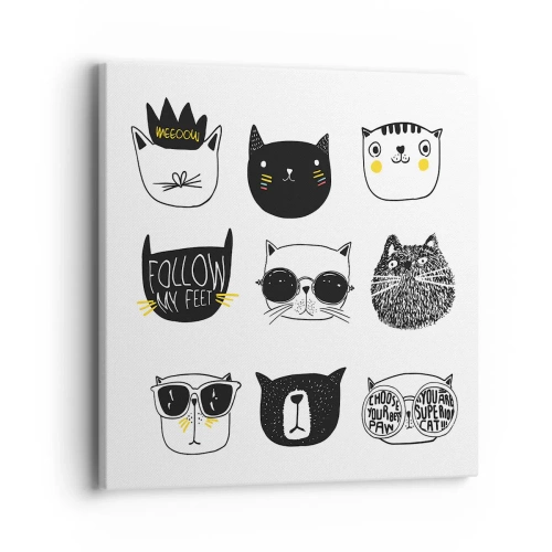 Cuadro sobre lienzo - Impresión de Imagen - Cada uno diferente - 40x40 cm