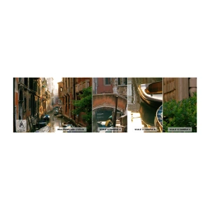 Muestra de fotomural autoadhesivo Deluxe Sticker - En un callejón veneciano - Paisaje, Arquitectura, Venecia - 100x30 cm