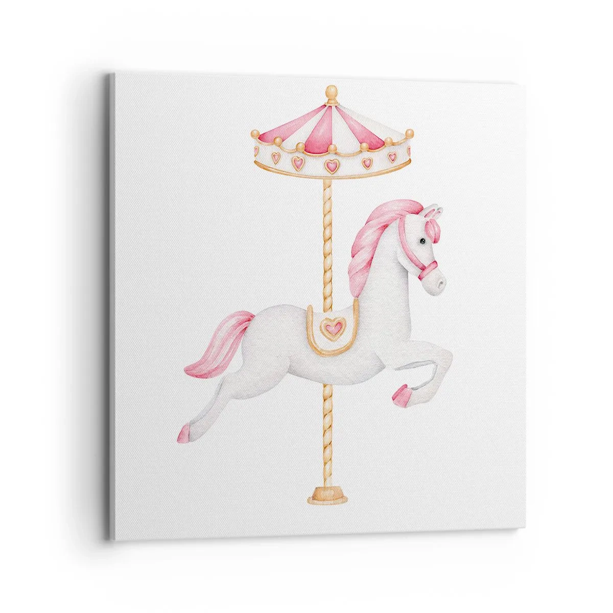 Cuadro sobre lienzo - Impresión de Imagen - Partió al galope - 70x70 cm