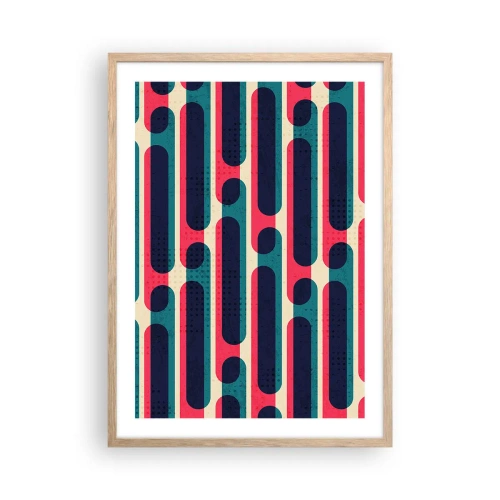 Póster en marco roble claro - Profundidad y relieve - 50x70 cm