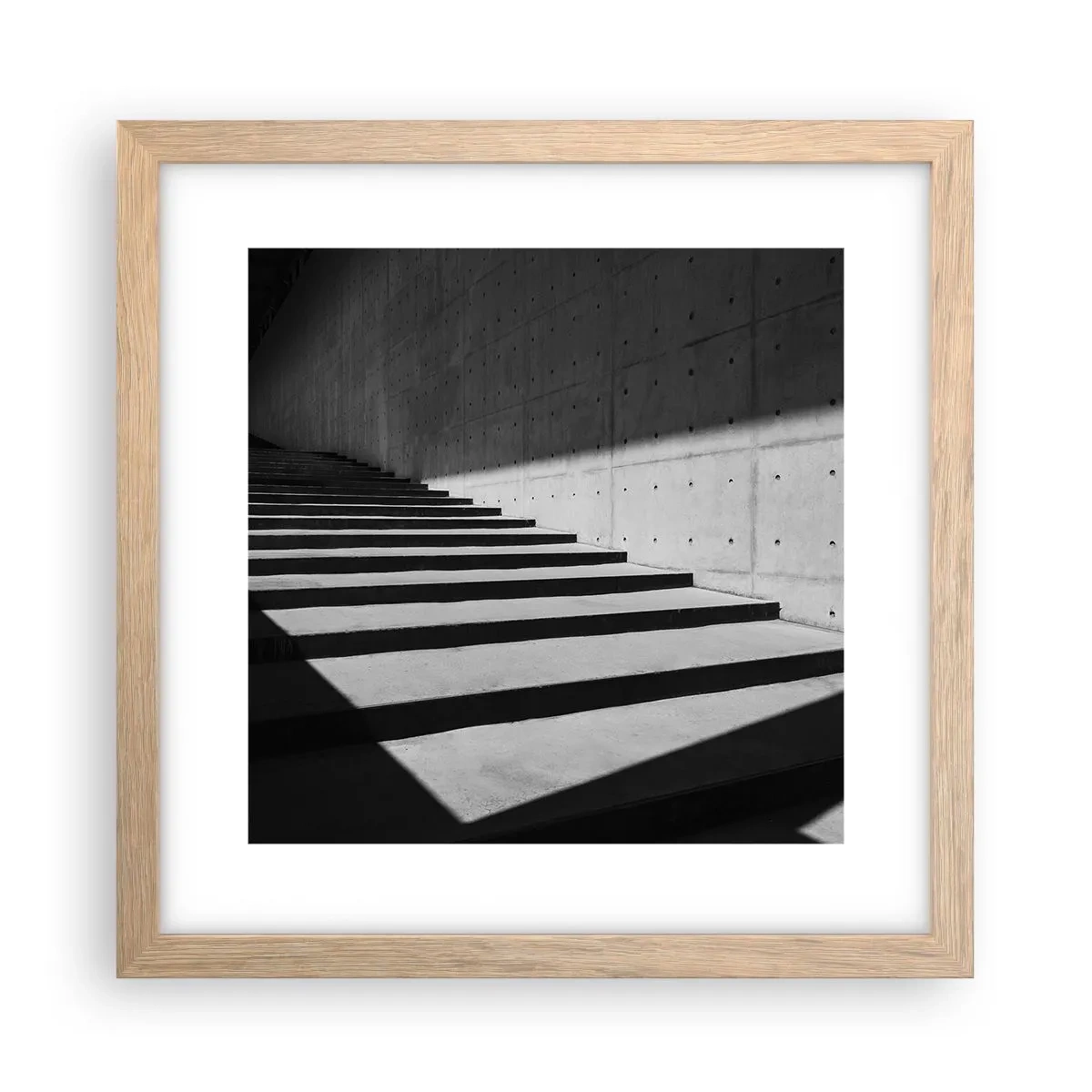 Póster en marco roble claro - La cruda belleza del modernismo - 30x30 cm