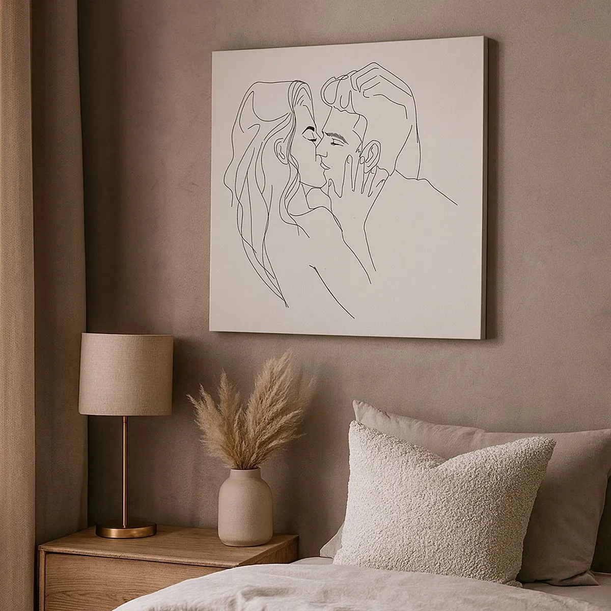 Cuadro sobre lienzo - Impresión de Imagen - Unión y sentimiento - 30x30 cm