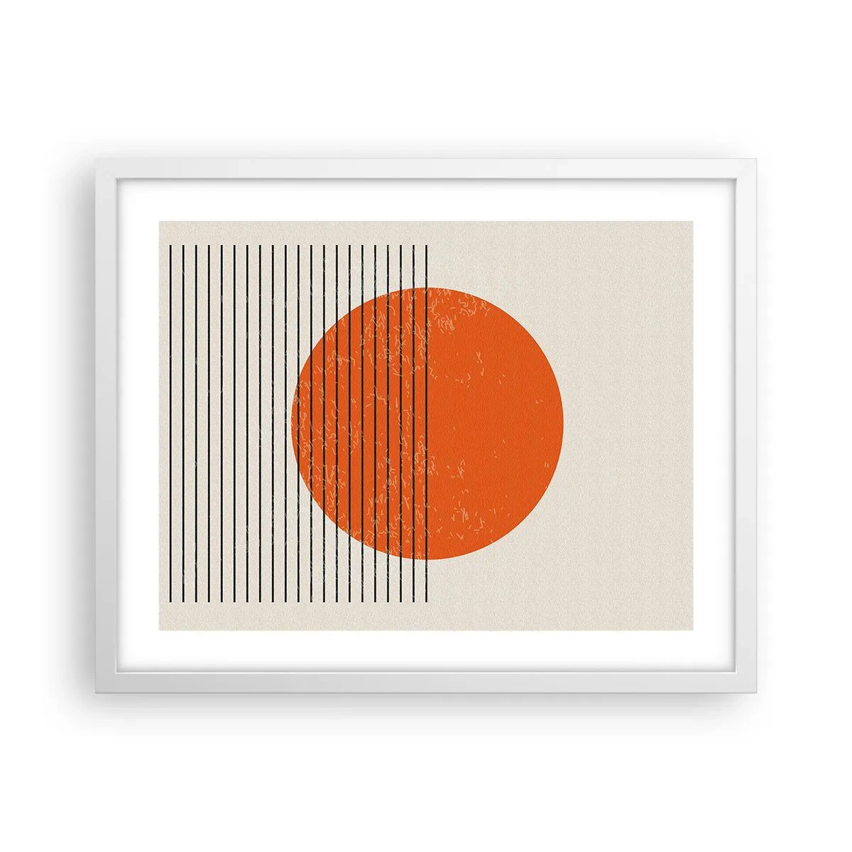 Póster en marco blanco - Siempre el sol - 50x40 cm