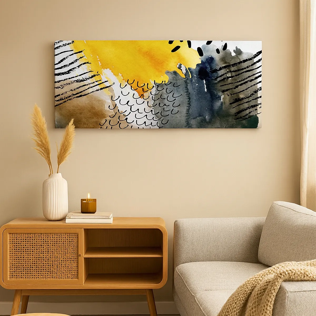 Cuadro sobre lienzo - Impresión de Imagen - Reunión de los elementos - 30x30 cm