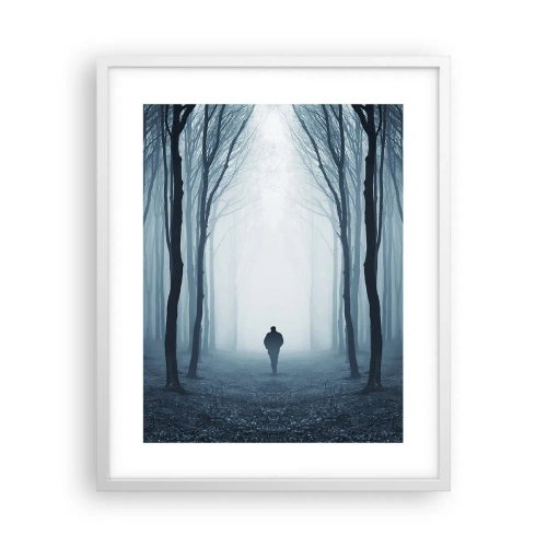 Póster en marco blanco - Alto y claro - 40x50 cm