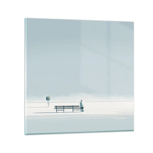 Cuadro sobre vidrio - Impresiones sobre Vidrio - Sí, estoy esperando - 30x30 cm