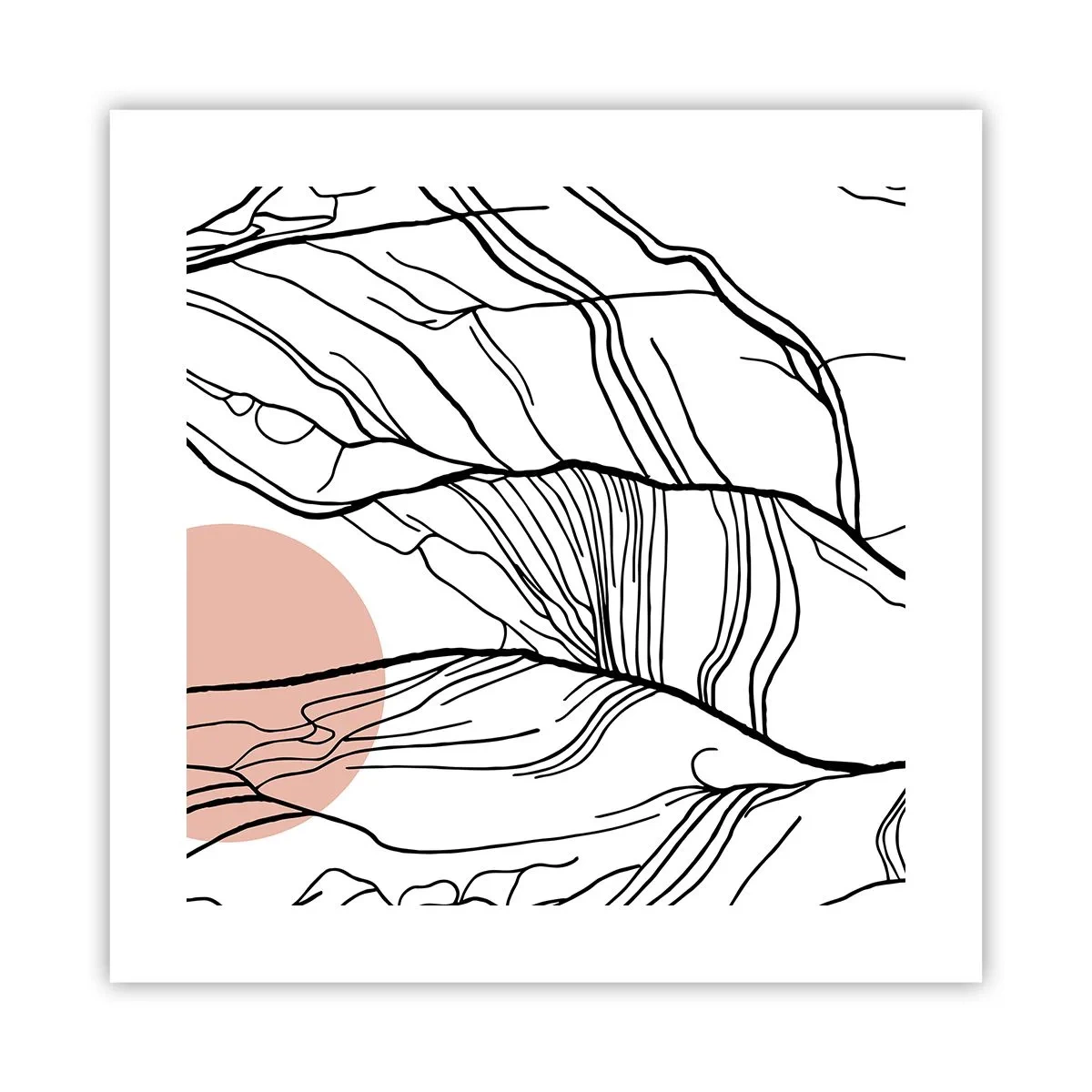 Póster - En una red de ramas - 40x40 cm