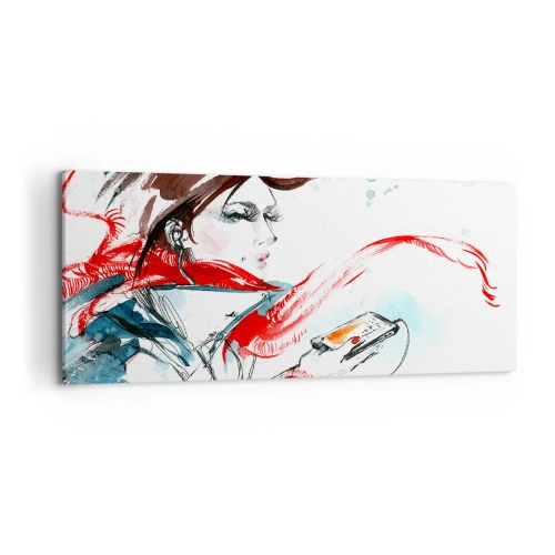 Cuadro sobre lienzo - Impresión de Imagen - Algo suena dentro de mí - 100x40 cm