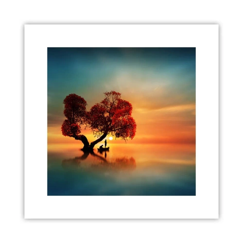 Póster - La lejanía y el silencio del mundo - 30x30 cm