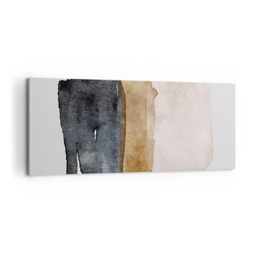 Cuadro sobre lienzo - Impresión de Imagen - Una composición de colores tierra - 100x40 cm