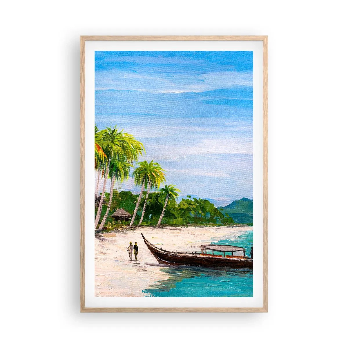 Póster en marco roble claro - Un sueño exótico - 61x91 cm
