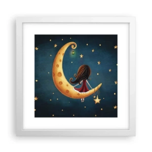 Póster en marco blanco - Érase una vez... - 30x30 cm