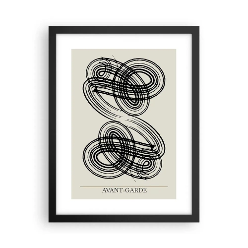 Póster en marco negro - Salió espontáneamente - 30x40 cm
